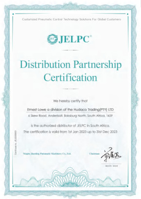 IKRON Distributorship Declaration Certificate